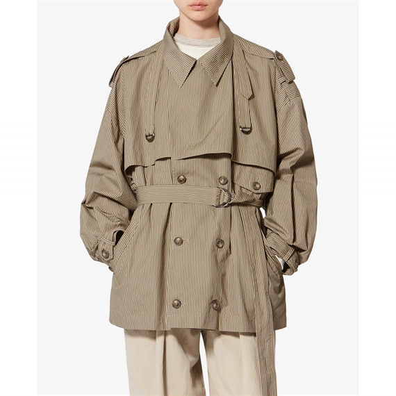 Isabel Marant Etoile Claya Jakke, Beige/Khaki 